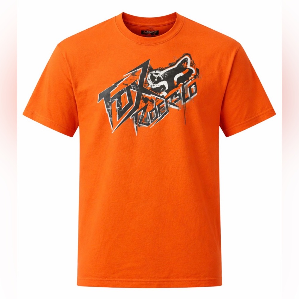 NWOT Fox Racing Orange Graphic Tee Size XL